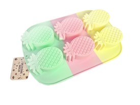 Molde silicona tricolor 6 anana grande